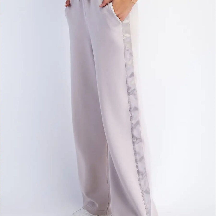 Modal Scuba Luxe Satin Straight Pant