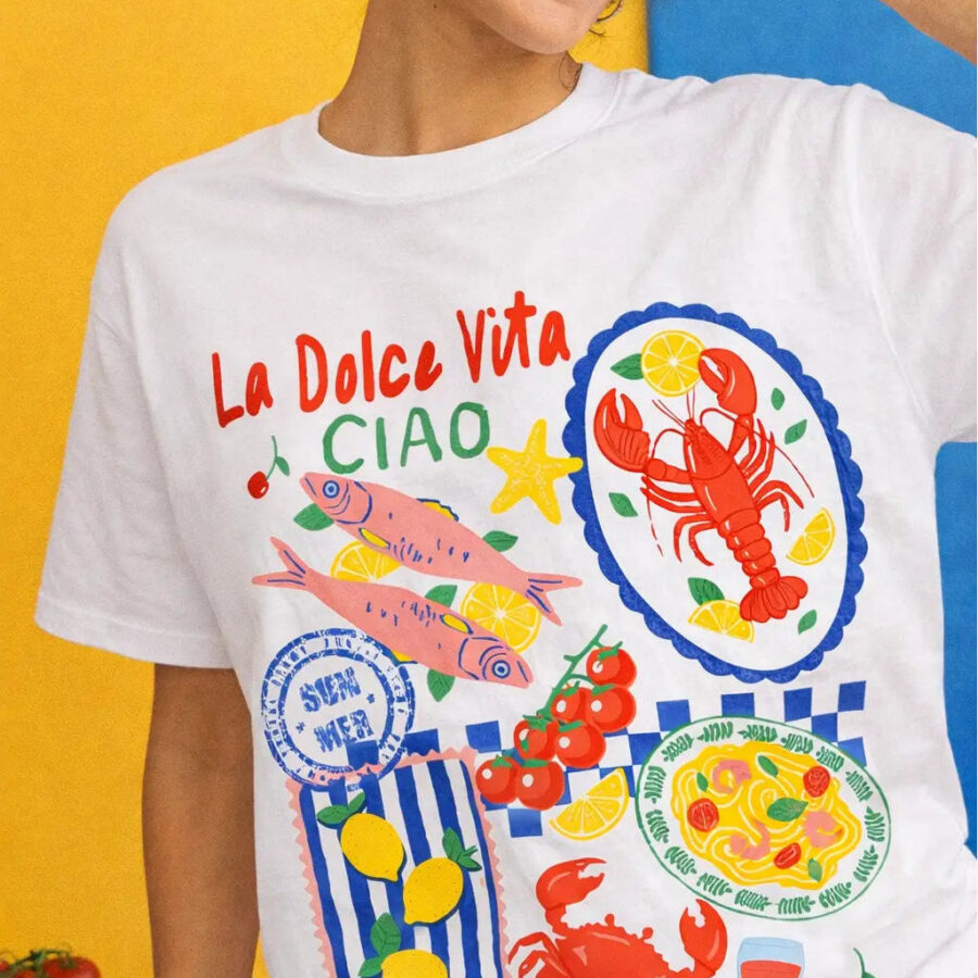 La Dolce Vita Seafood Picnic Tee