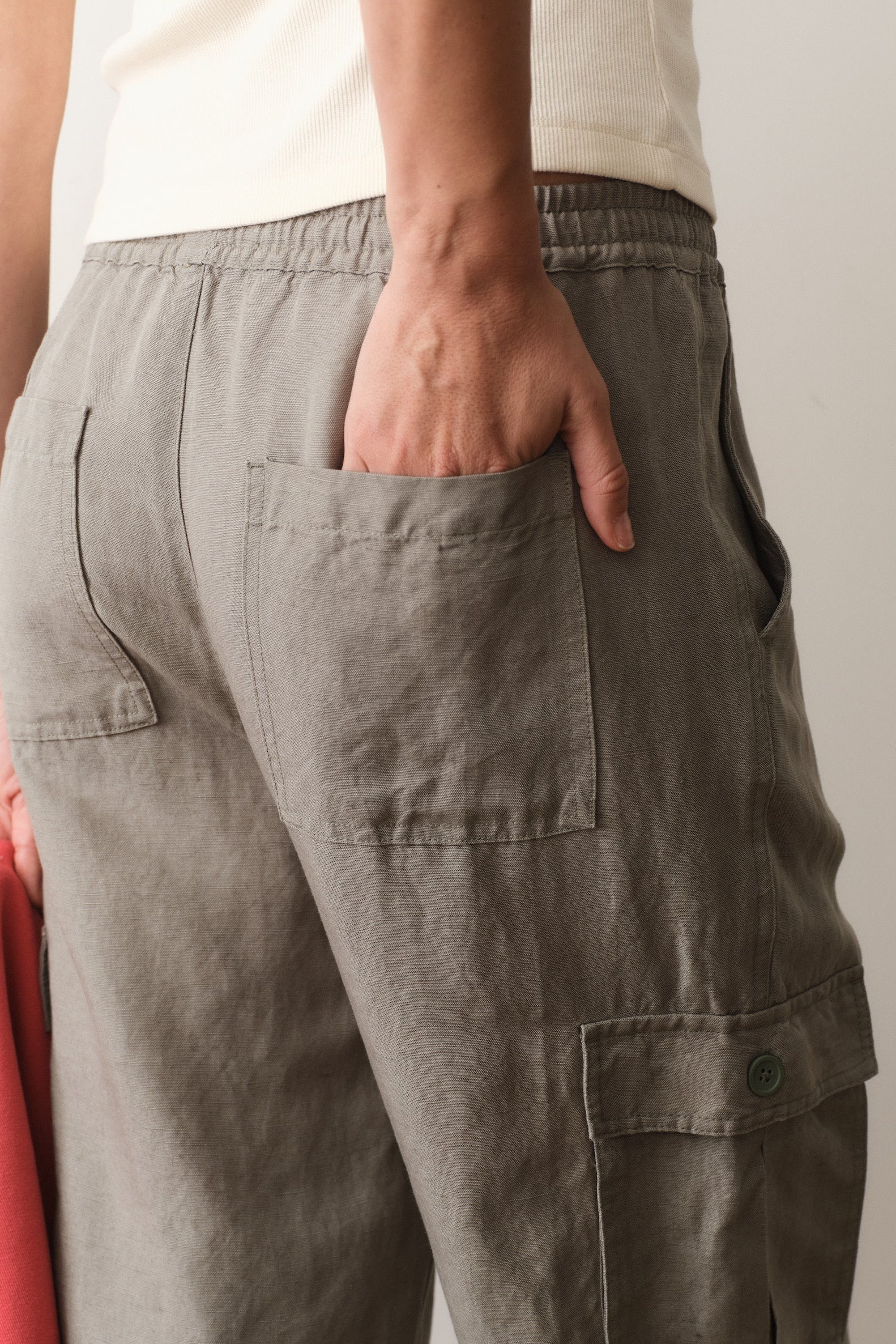 Linen Cargo Pant - Image 2