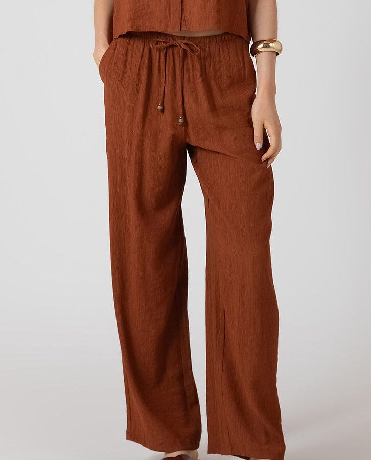 Drawstring Wide Pant