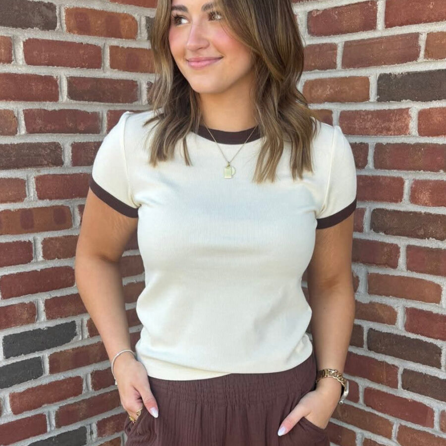 Lexi Rib Ringer Tee